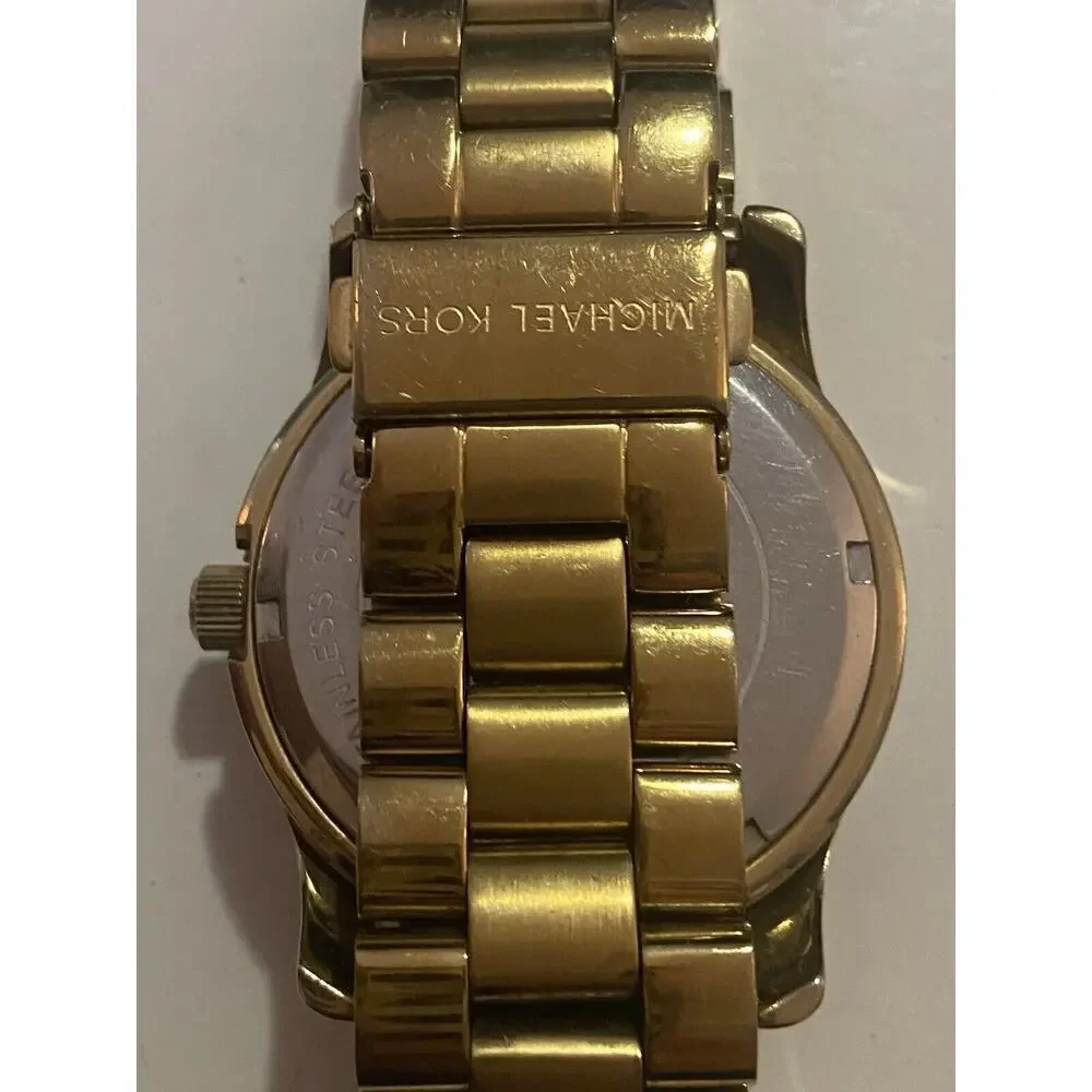 Michael Kors MK5160 Women's Gold Stainless Steel Analog Dial Quartz‎ Watch JK406